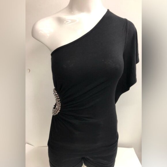 MOA MOA ONE SHOULDER BLOUSE in size medium - Picture 2 of 9